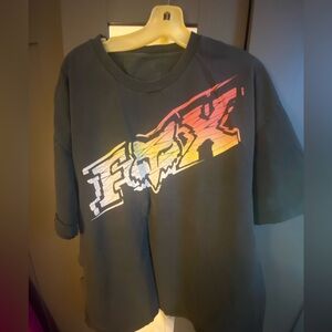 Vintage Fox Men’s Tee - Black with Gradient Logo